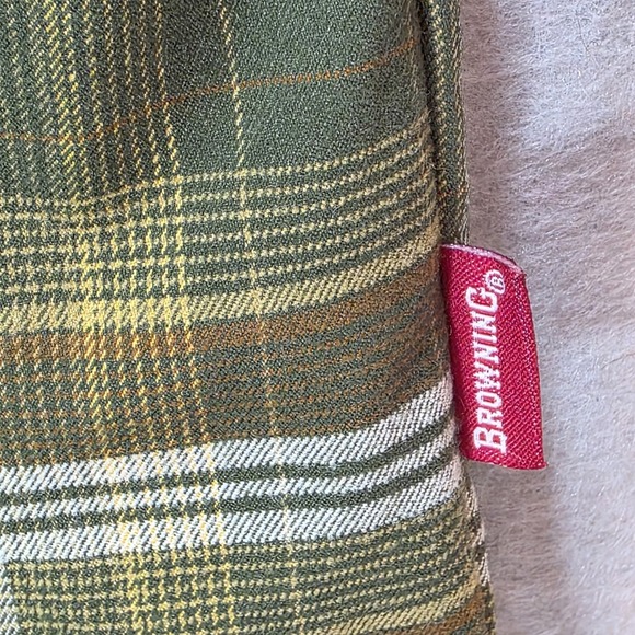 John M Browning Flannel Shirt Mens XL Plaid Gorpcore Hiking Camping Hiker Heavy - Picture 5 of 16